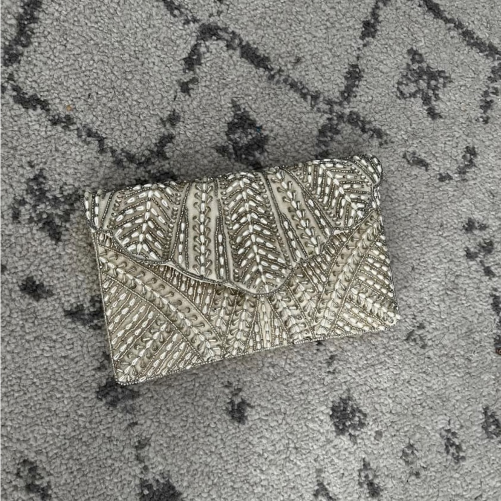 Beaded bridal purse